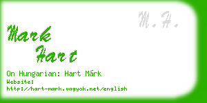 mark hart business card