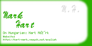 mark hart business card